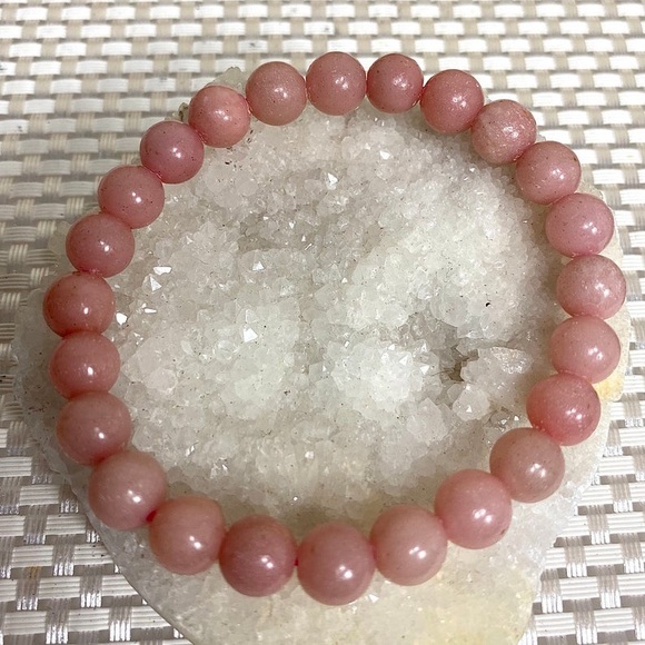 Pink Opal Healing Crystal Bracelet - Picture 2 of 2